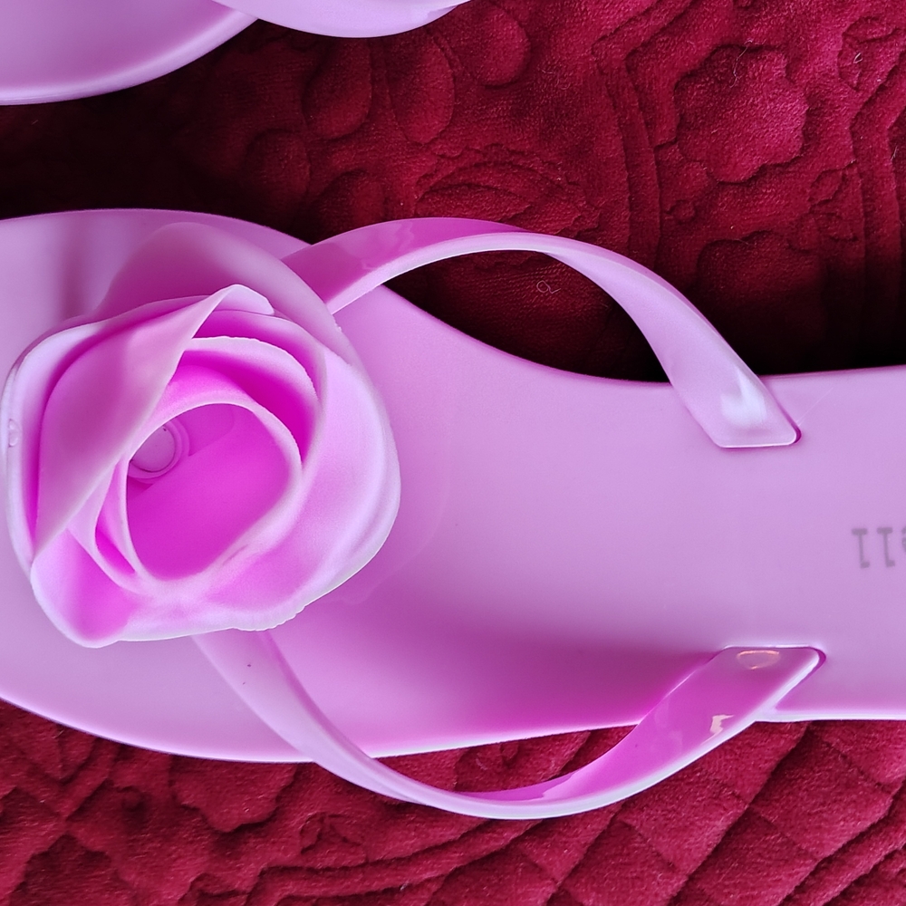 Pink Floral Sandals